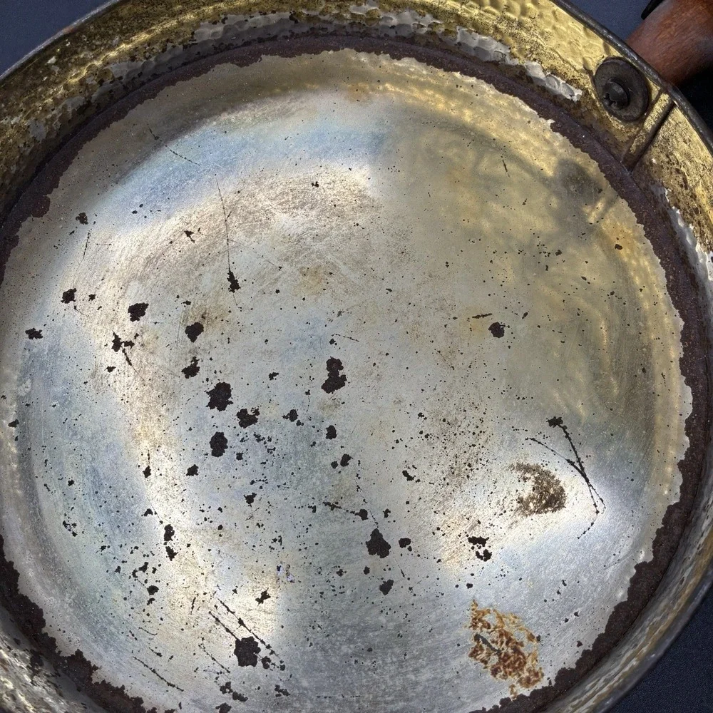 Vintage Weibro Brass Colored Ash Pan Made in USA Fireplace Accessory